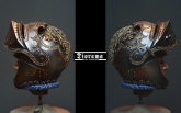 Dokončení malby kovu na přilbě
